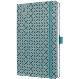 Sigel Buchkalender Jolie 2025, A5, ozeanblau