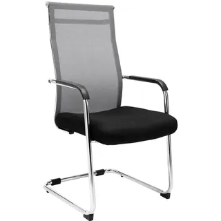 CLP Besucherstuhl Polyester Grau