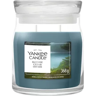 Yankee Candle Bayside Cedar Duftkerze 368 g blau