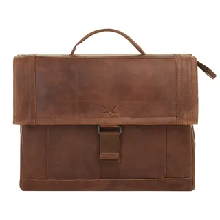 Sansibar Messenger Bag echt Leder, braun,
