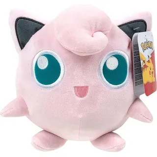 Jazwares Pokemon Plüschfigur (20cm) Pikachu Pichu Mampfaxo Kuscheltier Stofftier-Pummeluff - Rosa