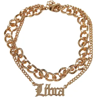 Urban Classics Unisex Fußkettchen Zodiac Golden Anklet, Farbe libra, Größe S/M