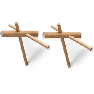 Normann Copenhagen Garderobenhaken 2er-Set Eiche