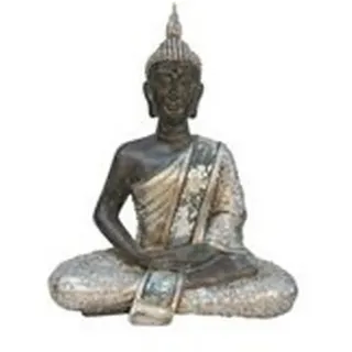 Ambia Home Buddha , Multicolor , Kunststoff , Buddha , 15x21.5x9 cm , sitzend, zum Stellen , Dekoration, Dekofiguren & Skulpturen, Buddha-statuen