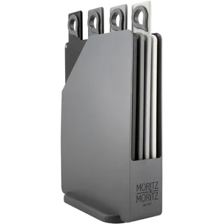 Moritz&Moritz Moritz & Moritz Schneidebrett-Set Kunststoff 4 Stück 20,5 x 14,5 cm Grau