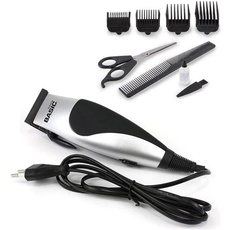 Basic Home S2201615 Basic Home Haarschneider mit Kabel, Schwarz/Silber