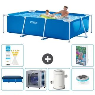 Rechteckiger Frame Pool - 260x160x65 cm - 7-teilig S1 - Blau