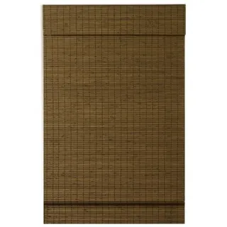 Radiance 2216208E Kabelloser Ahorn-Umhang, flachgewebt, Bambus, römischer Lampenschirm mit Volant, 86,4 cm breit x 162,6 cm lang