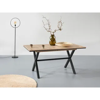 HELA Esstisch ausziehbar 160-200 cm, braun