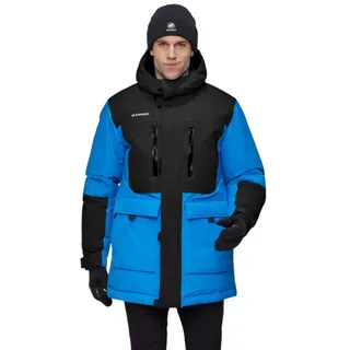 Mammut Arctic IN Hooded Parka Men, Daunen Jacke Herren - Mammut, Farbe:glacier blue-black, Größe:XL - Schwarz, Blau
