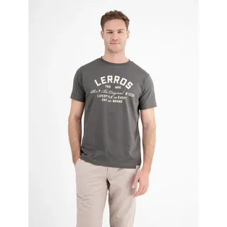 Lerros T-Shirt »LERROS Sommerliches T-Shirt mit Print«, grau