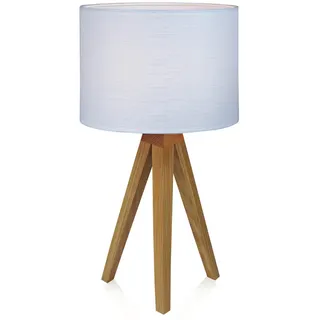 Markslöjd Tischleuchte , Eichefarben , Holz, Textil , Eiche , oval , 44 cm , Ce , Lampen & Leuchten, Innenbeleuchtung, Tischlampen, Tischlampen