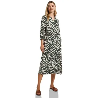 Street One Damen Gemustertes Volant-Kleid