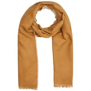 s.Oliver Schal Scarf Beige Placed Print - Braun