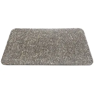 HT F & S Aqua-Stop Premium Schmutzfangmatte, robust und waschbar bei 30 Grad, 60 x 100 cm, Farbe: Granit