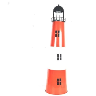 Westerholt Solarleuchte Metall H:120 cm 120 cm rot/schwarz/weiß