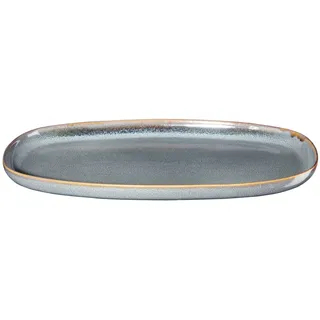 Asa Selection ASA 27200118 SAISONS Denim Platte oval 28,5 x 16 cm, Blau