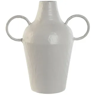 fijalo Home ESPRIT Vase, weiß, Metall, 33,5 x 20 x 36 cm