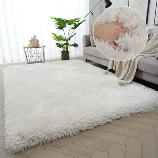 OTTO home Hochflor-Teppich »Micro exclusiv Teppich, sehr hoher Flor, weich durch Mikrofaser« rechteckig 78 mm Höhe sehr weich, flauschig, uni, Wohnzimmer, Schlafzimmer, Kinderzimmer,