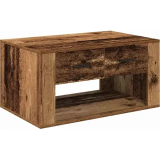 vidaXL Couchtisch mit Schubladen Altholz 80 x 50 x 40 cm Holzwerkstoff - Braun