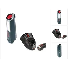 Bosch Professional, Arbeitsleuchte, GLI 12V-300 Akku Lampe + 1x GBA 12 V 3,0 Ah Akku + GAL 1230 Ladegerät (300 lm)