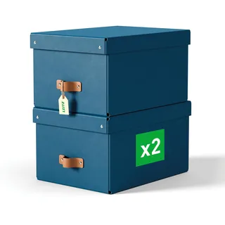 Leitz Aufbewahrungsbox 26 x 35 x 20 cm 2-tlg. blau