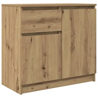 vidaXL Sideboard 71 x 65 x 35 cm Artisan-Eiche / Braun