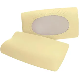 Schlafgut Kopfpolsterbezug , Gelb , Textil , Uni , 40-70x40-90 cm , bügelfrei , Heimtextilien, Bezüge, Polsterbezüge