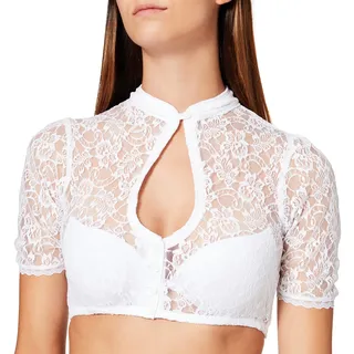 Stockerpoint Damen Marita Dirndlbluse, Weiss, 32