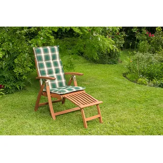 Merxx Comodoro Klappsessel mit Fußteil 62 x 114 x 110 cm inkl. Auflage grün
