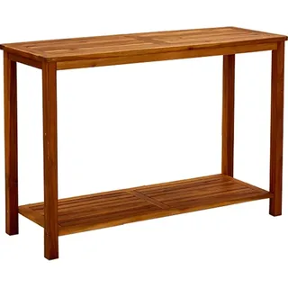 Garten Konsolentisch 110x40x75 cm Massivholz Akazie - Braun, Bunt