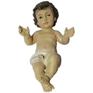 Jesus 'Kind Krippe Länge. 20 cm Figur Jesuskind B. 11,5 cm