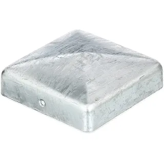 GAH Alberts Pfostenkappe 90 x 90 mm Silber/Stahl
