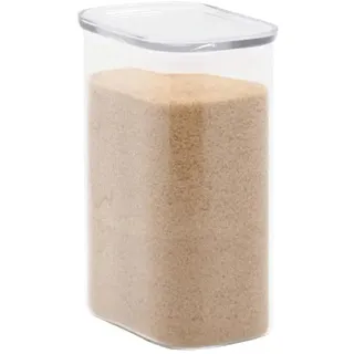 Pebbly Hohe rechteckige Vorratsdose aus Glas 1,2 l