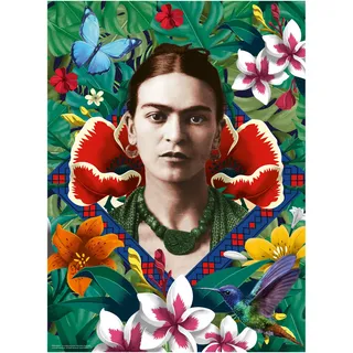 Ravensburger Puzzle Frida Kahlo, Blooming Fantasy 500 Teile