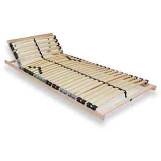 Mister Sandman Lattenrost 100x200 cm ErgoFlex 7 Zonen verstellbar Kopfteil Lattenrahmen stabil leise Bettgestell kompatibel mit Allen Matratzen und Bettgestell selbstmontierend