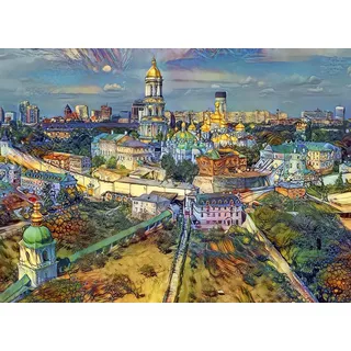 Bluebird Puzzle Puzzlemotiv Kyiv Ukraine City - 1000 Teile Landschaft