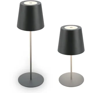 B.K.Licht Tischleuchte Anthrazit