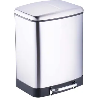 Dirt Devil Tretmülleimer 2 x 12 l Silber