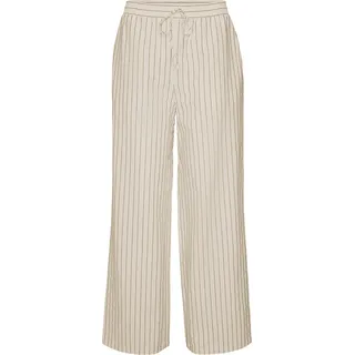 Legere Stoffhose Lockere Casual Ankle Schlupfhose | M - Beige