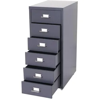 MCW Preston Rollcontainer 28x41x69 cm Dunkelgrau