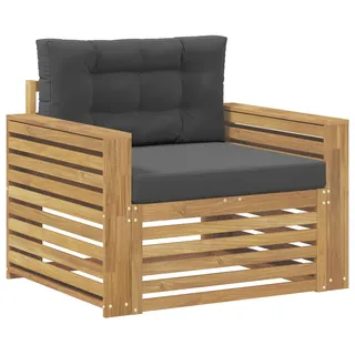 Outdoor-Sofa aus Polyester in Weiß und Anthrazit