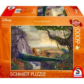 Schmidt Spiele Thomas Kinkade Disney The Lion King Return to Pride Rock 6000 Teile