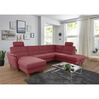 Home Affaire Wohnlandschaft Mikrofaser U-Form 3-Sitzer Lila