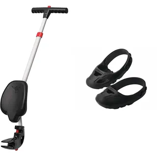 Big - Multi-Schubstange - 4-Fach höhenverstellbare Schiebestange, ab 1 Jahr & Big - Shoe-Care Schuhschoner - für Kinderschuhe der Größe 21 bis 27, für Kinder ab 1 Jahr, schwarz