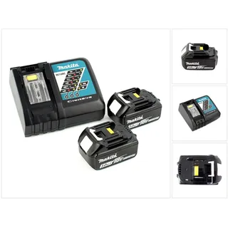 Power Source Kit 18 V Li-Ion 2x 3,0 Ah + DC18RC Ladegerät 195584-2