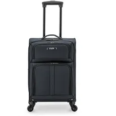 U.S. Traveler Anzio Softside Erweiterbares Spinner Gepäck, grau dunkel, Carry-on 22-Inch, Anzio Softside Erweiterbarer Trolley