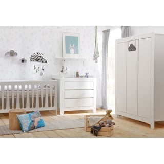 Kinderzimmer-Set Moon | 3 Teilig  Kleiderschrank 3-Türig