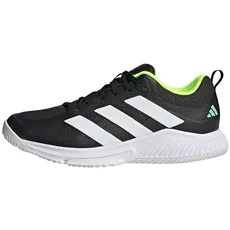 Bild von Damen Court Team Bounce 2.0 Shoes-Low (Non Football), core black/ftwr white/flash aqua, 36 2/3 EU