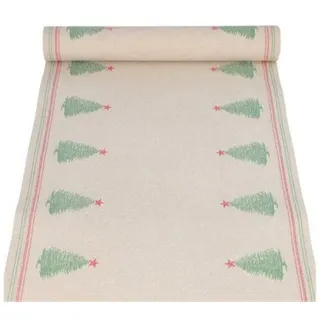 Papstar Tischläufer Christmastree with Star 89780 mehrfarbig 40,0 cm x 3,0 m, 1 St.